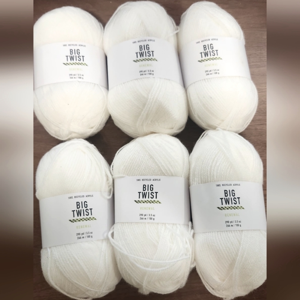 Big Twist Renewal White Yarn Bundle